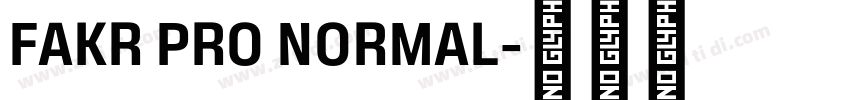 FAKR PRO NORMAL字体转换
